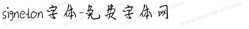 signeton字体字体转换