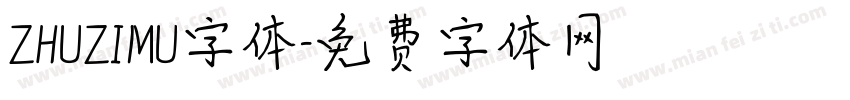 ZHUZIMU字体字体转换