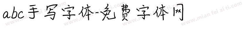 abc手写字体字体转换