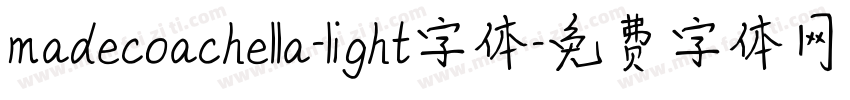 madecoachella-light字体字体转换