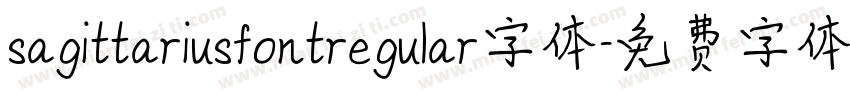 sagittariusfontregular字体字体转换