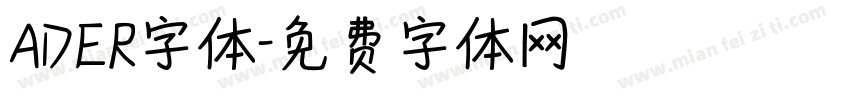 ADER字体字体转换