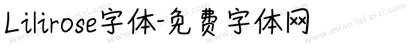 Lilirose字体字体转换