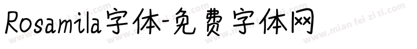 Rosamila字体字体转换