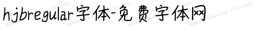 hjbregular字体字体转换