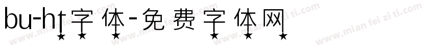 bu-ht字体字体转换