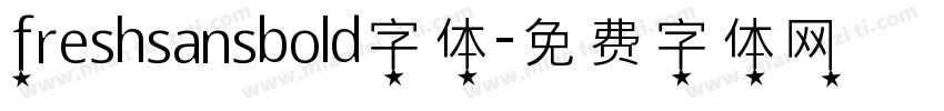 freshsansbold字体字体转换