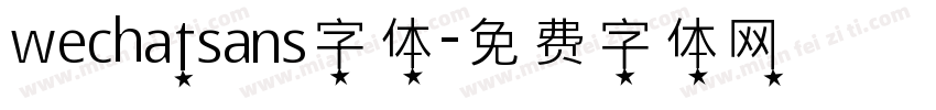 wechatsans字体字体转换