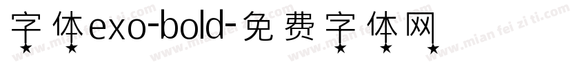 字体exo-bold字体转换