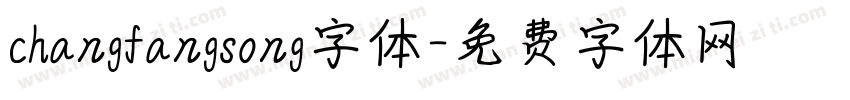 changfangsong字体字体转换