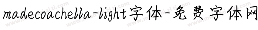 madecoachella-light字体字体转换