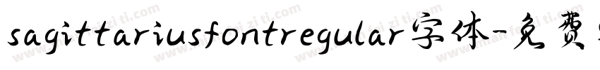 sagittariusfontregular字体字体转换