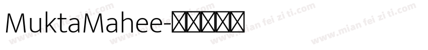 MuktaMahee字体转换