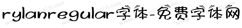 rylanregular字体字体转换