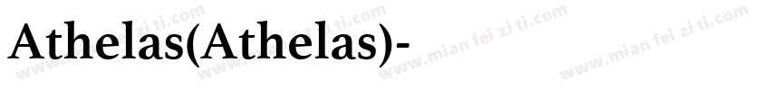 Athelas(Athelas)字体转换