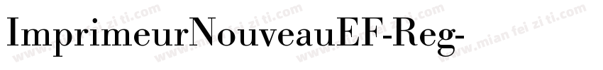 ImprimeurNouveauEF-Reg字体转换