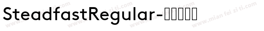 SteadfastRegular字体转换