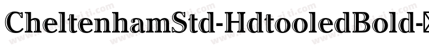 CheltenhamStd-HdtooledBold字体转换