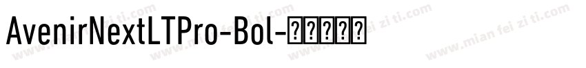 AvenirNextLTPro-Bol字体转换