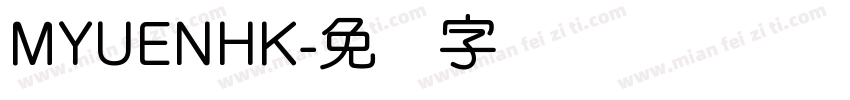 MYUENHK字体转换