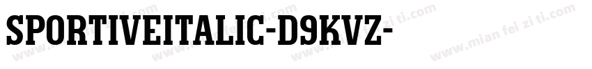 SportiveItalic-d9KVZ字体转换