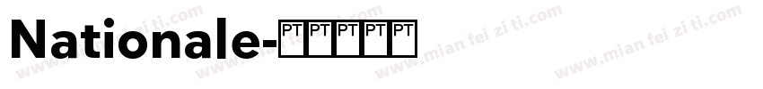 Nationale字体转换