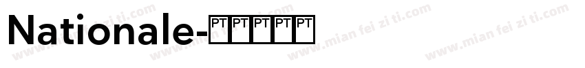 Nationale字体转换