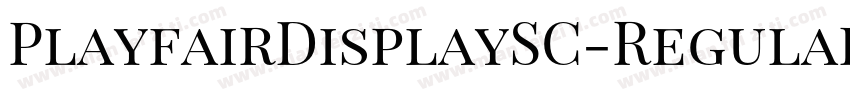 PlayfairDisplaySC-Regular字体转换