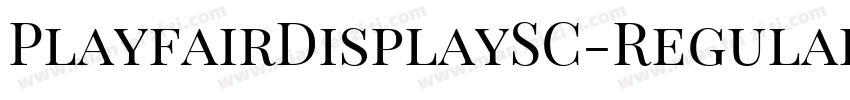 PlayfairDisplaySC-Regular字体转换