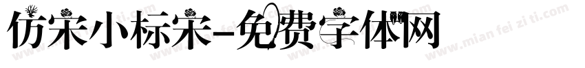 仿宋小标宋字体转换