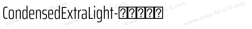 CondensedExtraLight字体转换