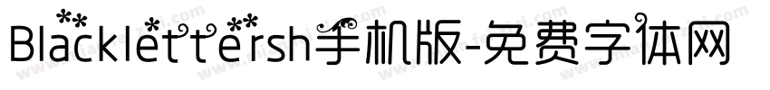 Blacklettersh手机版字体转换