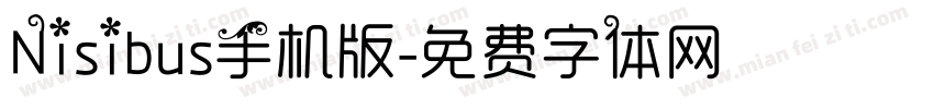 Nisibus手机版字体转换