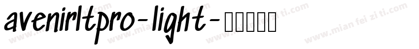 avenirltpro-light字体转换