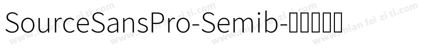 SourceSansPro-Semib字体转换