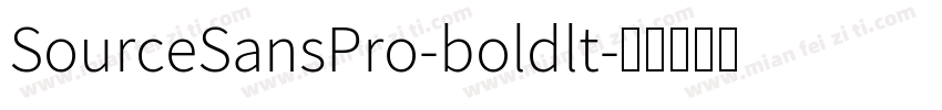 SourceSansPro-boldlt字体转换