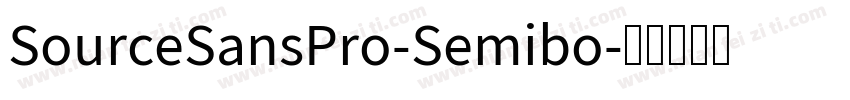 SourceSansPro-Semibo字体转换