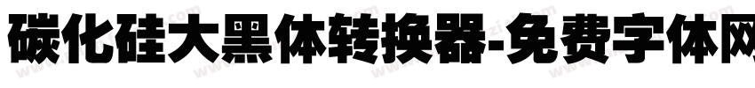 碳化硅大黑体转换器字体转换