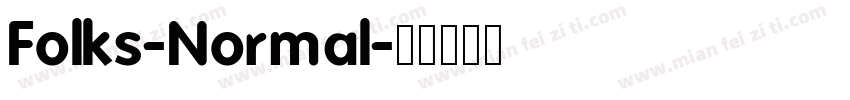 Folks-Normal字体转换