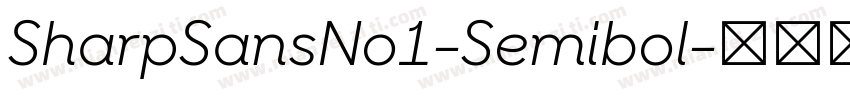 SharpSansNo1-Semibol字体转换