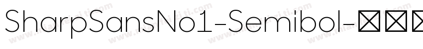 SharpSansNo1-Semibol字体转换