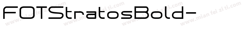 FOTStratosBold字体转换