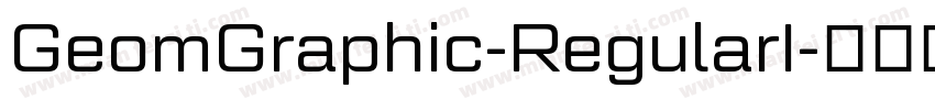 GeomGraphic-RegularI字体转换