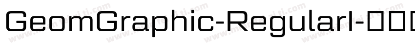 GeomGraphic-RegularI字体转换