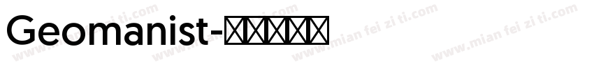 Geomanist字体转换
