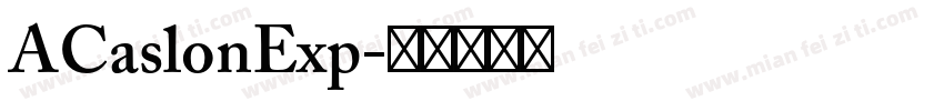 ACaslonExp字体转换