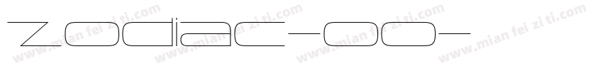 Zodiac-00字体转换