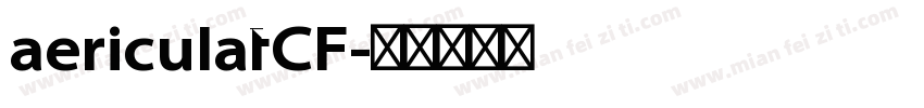 aericulatCF字体转换