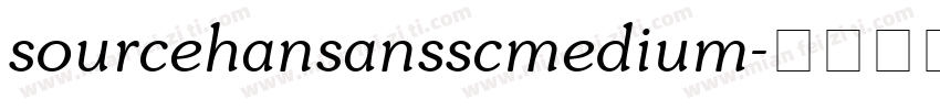 sourcehansansscmedium字体转换