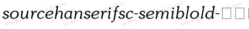 sourcehanserifsc-semiblold字体转换